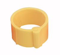 Bague à clips 12 mm jaune par 100