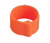 Bague de marquage a clip 12 mm Orange - UKAL