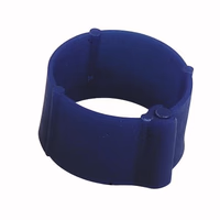 Bague de marquage a clip 8 mm Bleue - UKAL