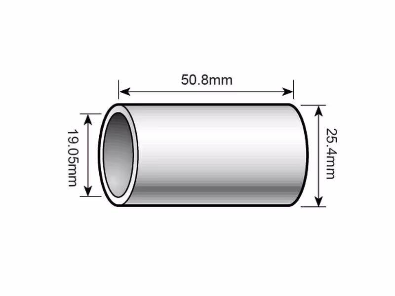 Bague de réduction pour barre de poussée (Cat. 2 à 1 (Ø25 à 19mm)) Supérieure