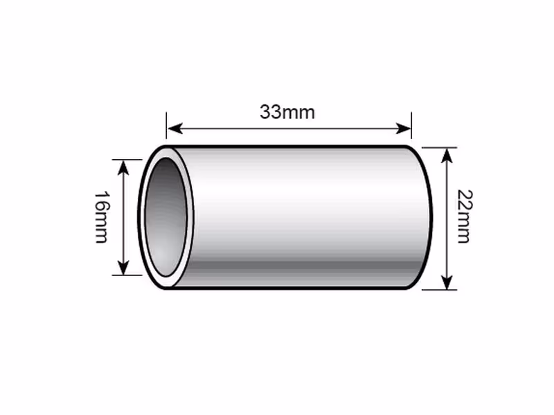 Bague de réduction pour bras de relevage Cat. 1 à 0 (Ø22 à 16mm)> - Vendu par 4