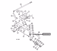 Bague inférieur pivot de roue Ø 40X60X8.5 mm Case IH