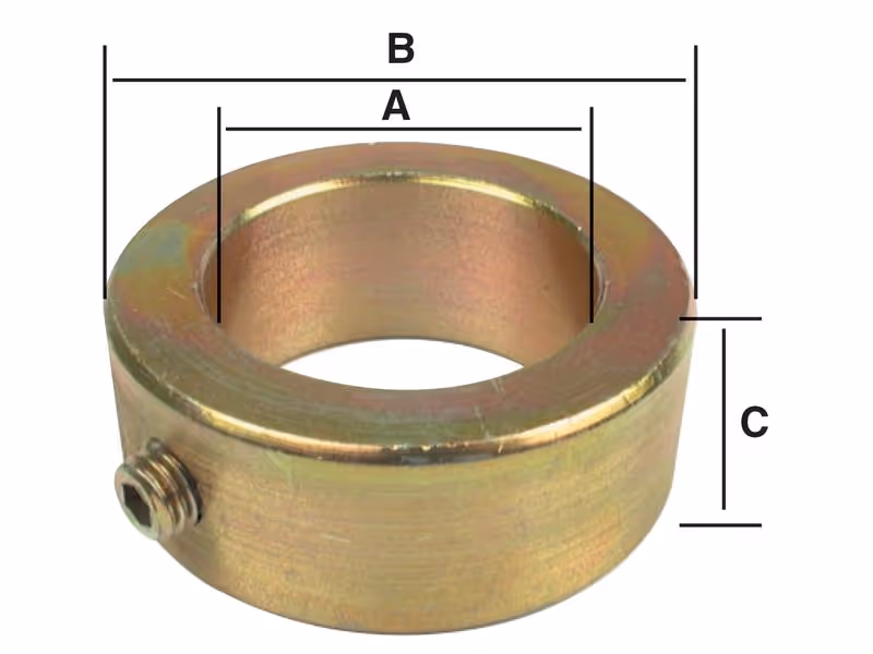 Bagues d'arrêt, Ø int.: 35mm, Ø ext.: 56mm, Hauteur: 16mm.