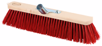 Balai large sans manche rouge, 80cm, Ø27mm