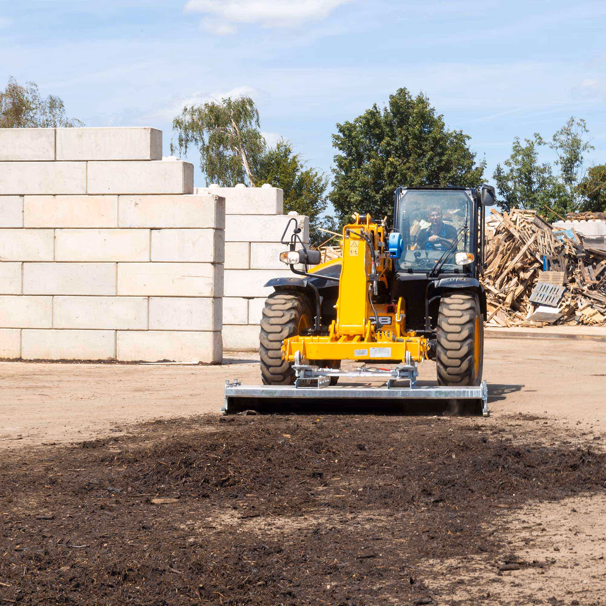 Balai pousseur Fliegl Lion Origine