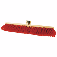 Balai pvc rouge mat 60cm sans manche