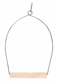 Balançoire pour oiseaux bois/fer, 10X20cm