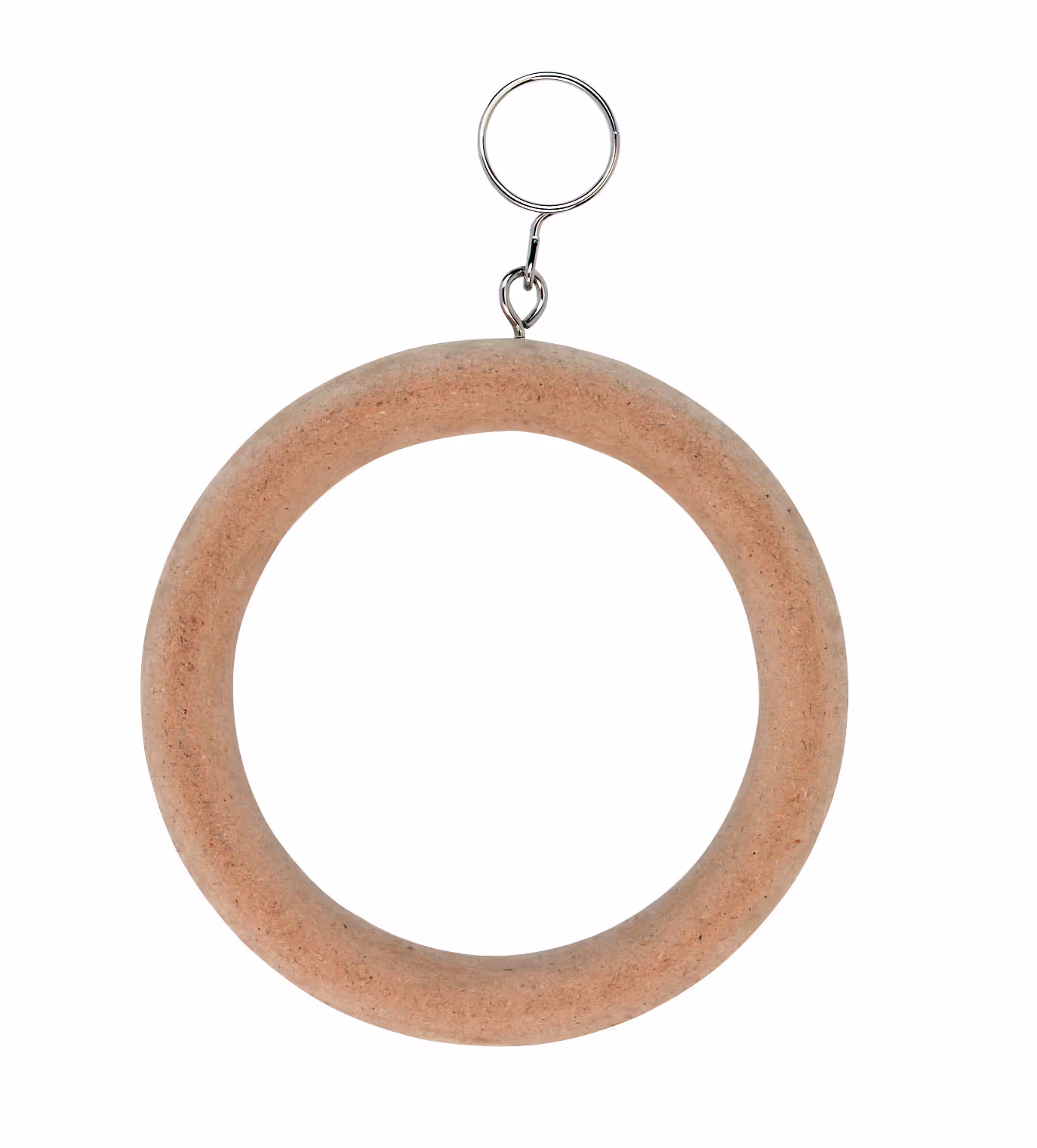 Balançoire ronde pour oiseaux bois, Ø10cm avec anneau