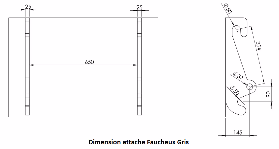 Balayeuse usage TP Metal-Technik 2000 Faucheux Gris