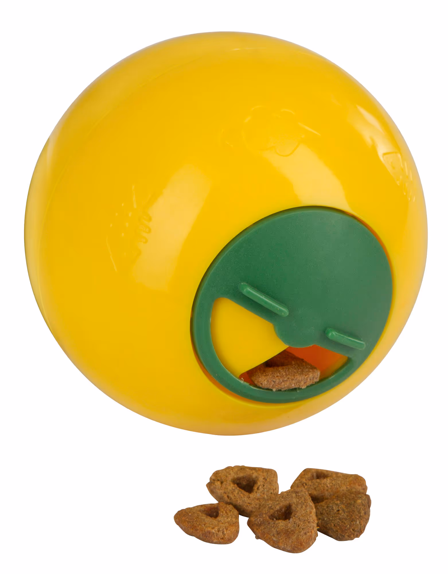 Balle snack pour chats 7,5 cm de ø, jaune