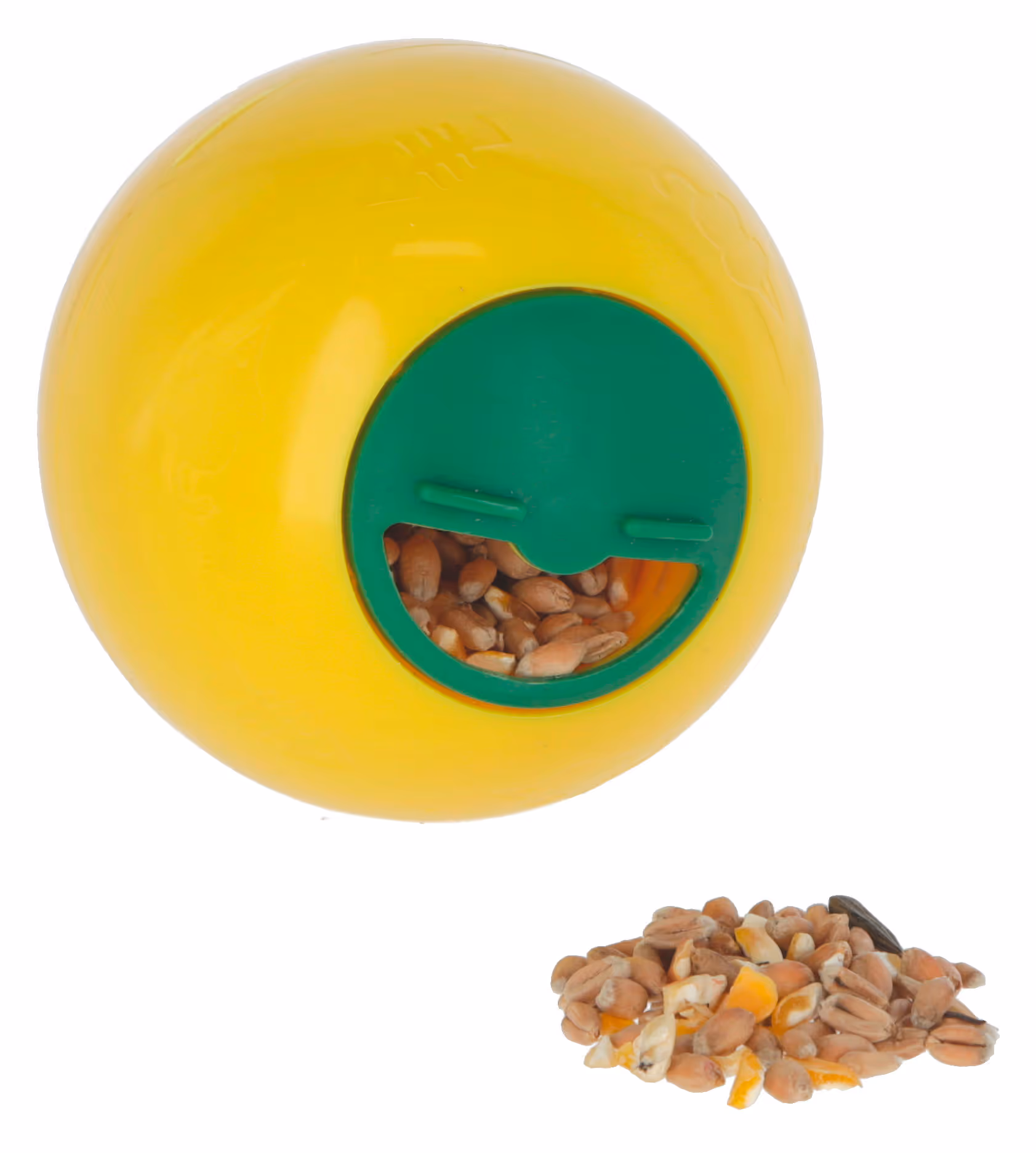 Balle snack pour chats 7,5 cm de ø, jaune