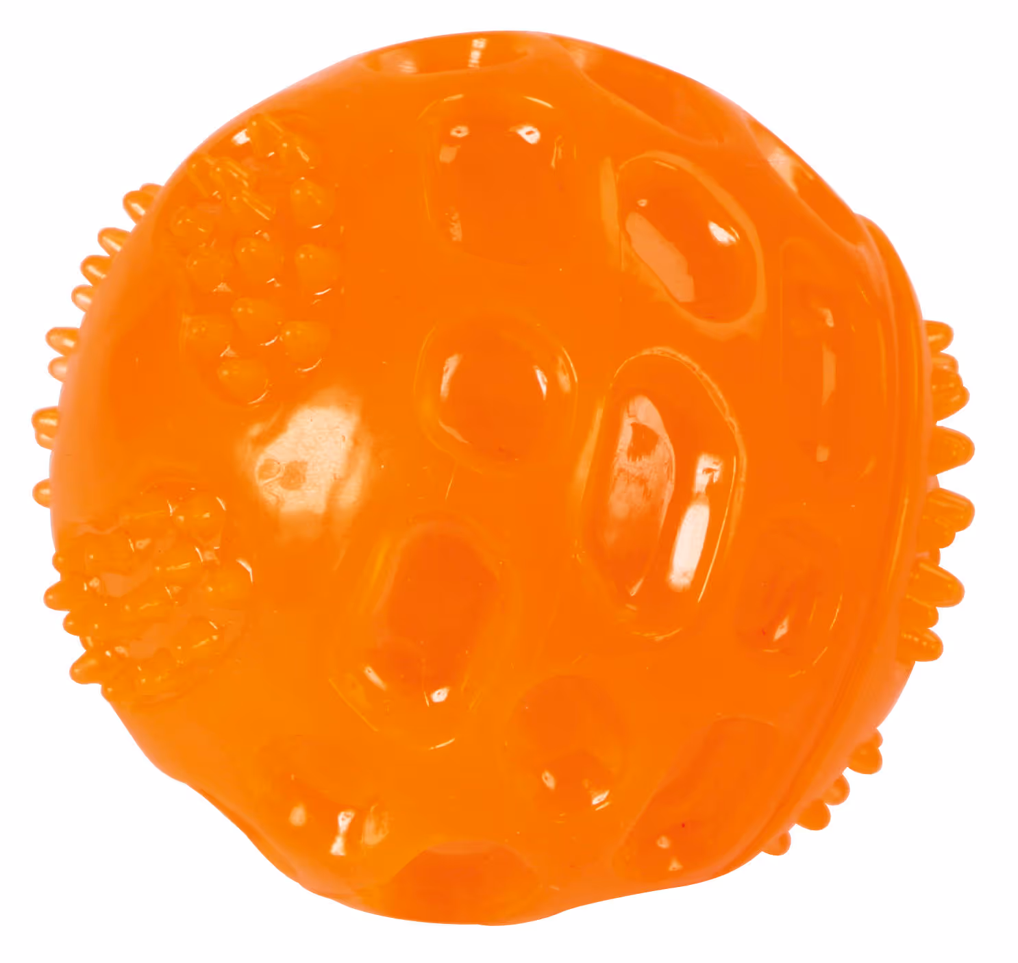 Balle ToyFastic Squeaky chien orange, Ø6cm