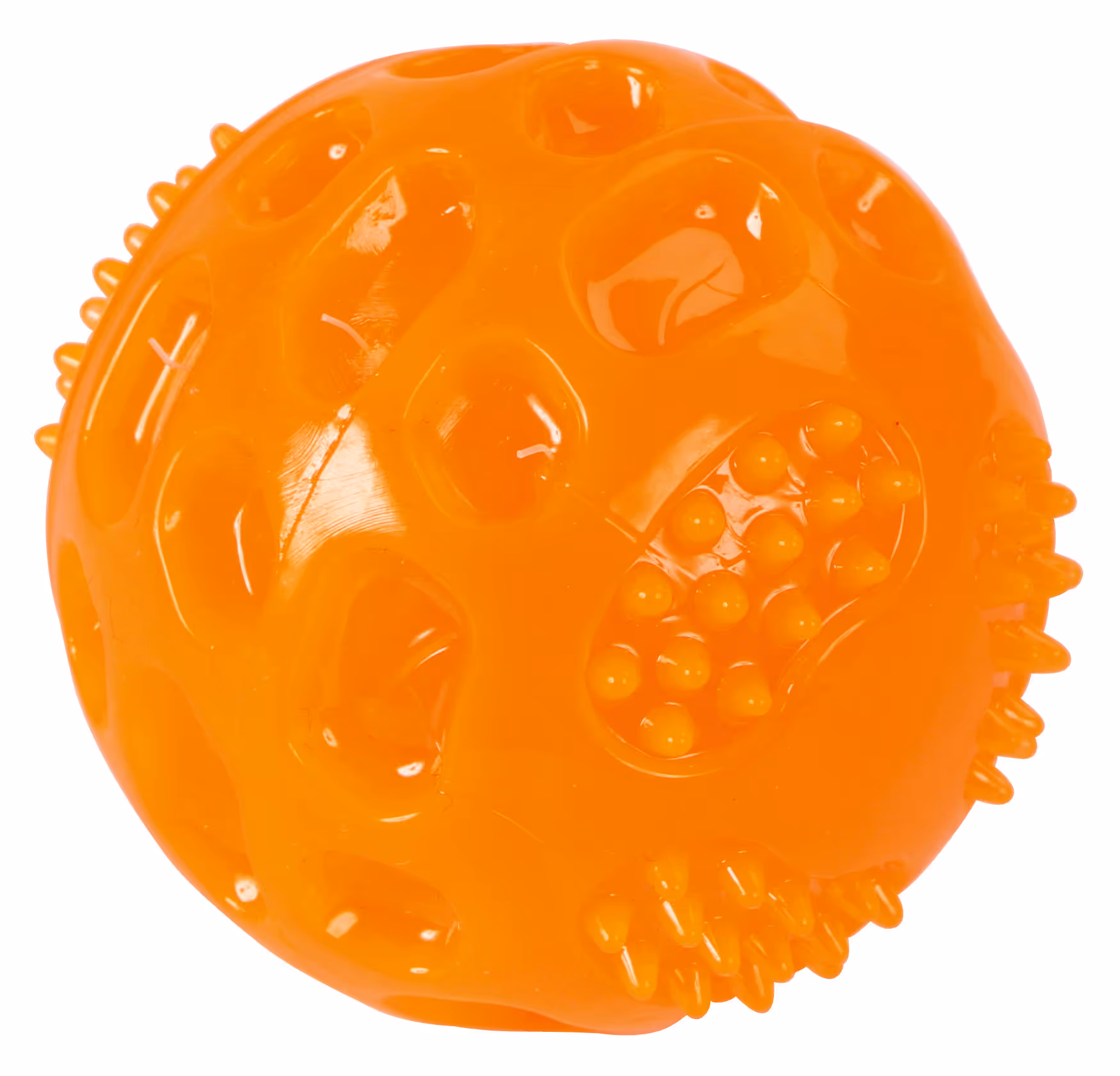 Balle ToyFastic Squeaky chien orange, Ø7,5cm