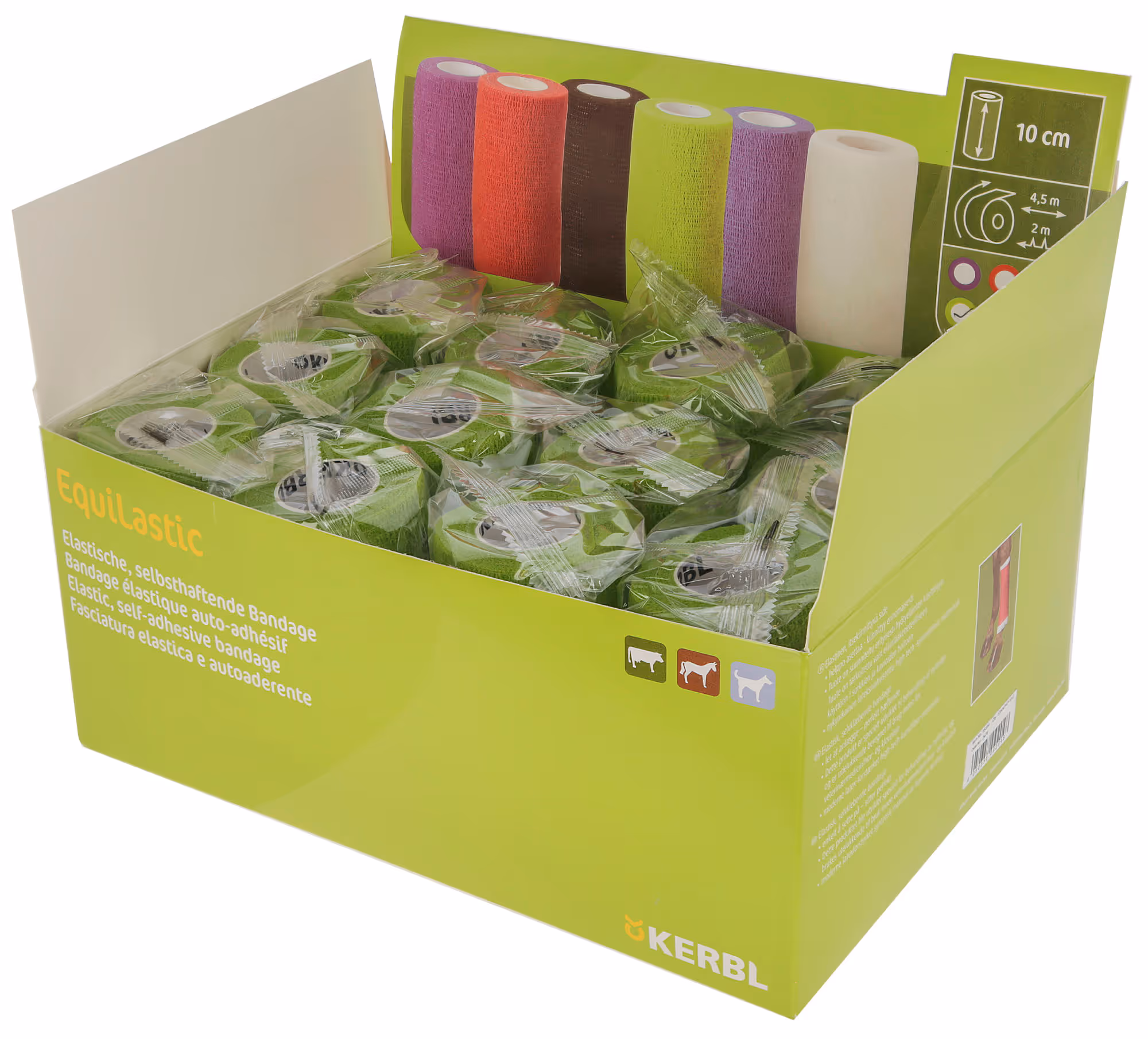 Bandage autoadhésif Equilastic 10cm, vert
