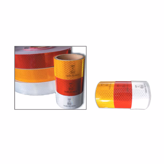 Bande rouge réfléchissant adhesive