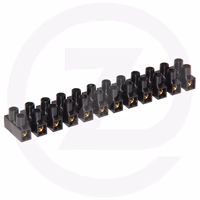 Barette de connection 12 bornes - 10mm2 (bl. 2 pcs)