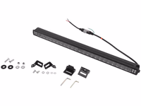 Barre à LED avec feux clignotants, 17600 Lumens, 727mm, Faisceau étroit, Interférence Classe 2, 9-36V