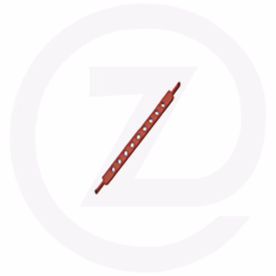 Barre a trous cat.1 - l. 410 mm - 4 trous (1 pc)