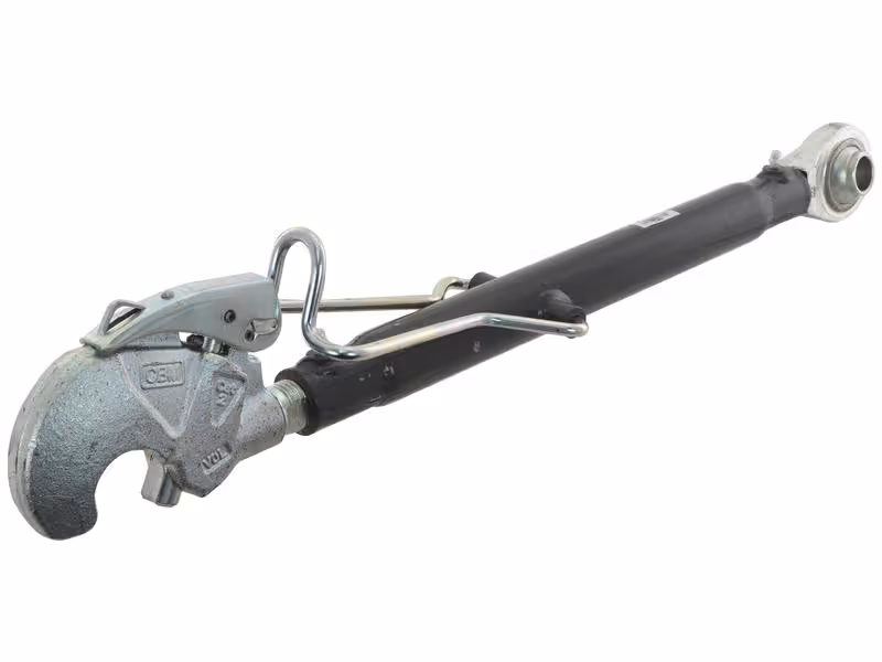 Barre de poussée (Cat.2/2 (Ø25/25mm)) Rotule et CBM Q.R Crochet, M30 x 3.00, Min. Longueur: 650mm. - adaptable sur tracteurs Massey Ferguson, Valtra - ref 4305980M91