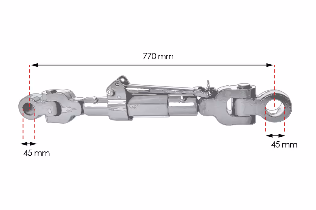 Barre de poussée Cat.4/4 L770 mm John Deere RE278964