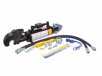 Barre de Poussée Hydraulique (Cat.36mm/3 (Ø36/32mm)) Noix et CBM Q.R Crochet, Diamètre du cylindre: 80mm, Min. Longueur : 695mm.