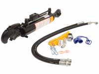 Barre de Poussée Hydraulique (Cat.2/2 (Ø25/25mm)) Rotule et CBM Q.R Crochet, Diamètre du cylindre: 63mm, Min. Longueur : 450mm.