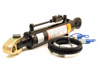 Barre de Poussée Hydraulique (Cat.28mm/3 (Ø28/32mm)) Noix et Rotule, Diamètre du cylindre: 90mm, Min. Longueur : 640mm.