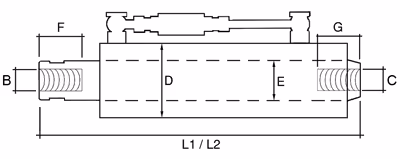 Barre de poussée hydraulique Cat.-/- L450-660 mm