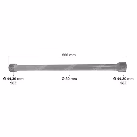 Barre de torsion droite suspension pont avant CVX