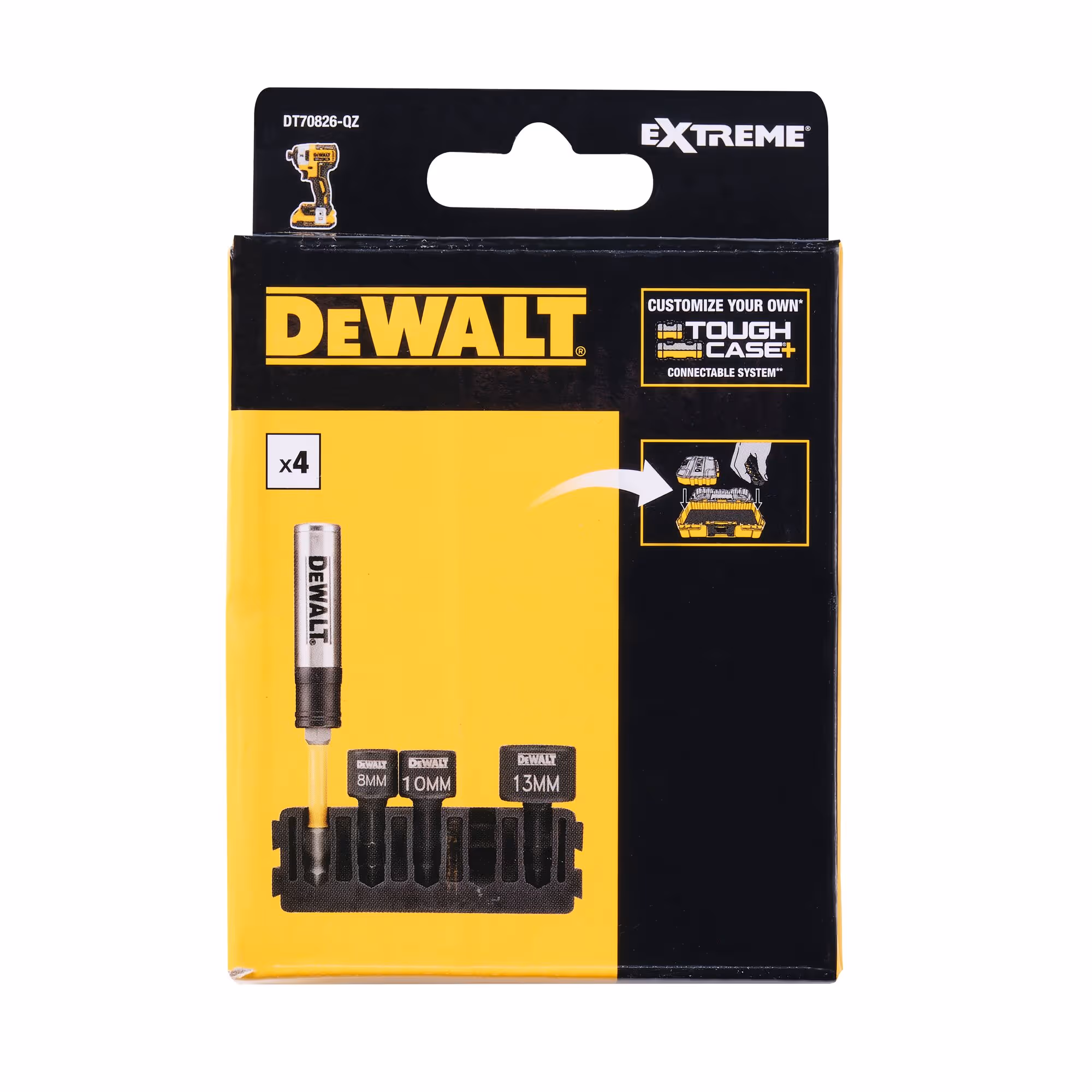 Barrette porte-embouts torsion + douilles compactes Ø 8/10/13 mm