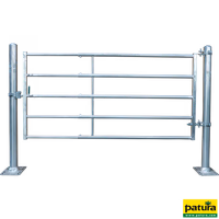 Barrière d'herbage RS (6/7) Visserie incluse, hauteur 115 cm Longueur de montage : 5,85 - 6,85 m, sans poteaux ni brides