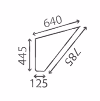 Vitre de porte Case IH inférieure 3217785R1 Adaptable