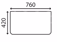 Bas de vitre avant Case CX85D
