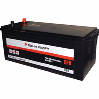 Batterie 12v 185ah 1100a + a gauche efb heavy duty techni-power