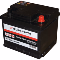 Batterie 12v 52ah 420a + a droite techni-power