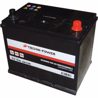 Batterie 12v 70ah 560a + a droite techni-power