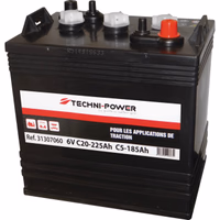 Batterie 6v 225ah decharge lente traction techni power