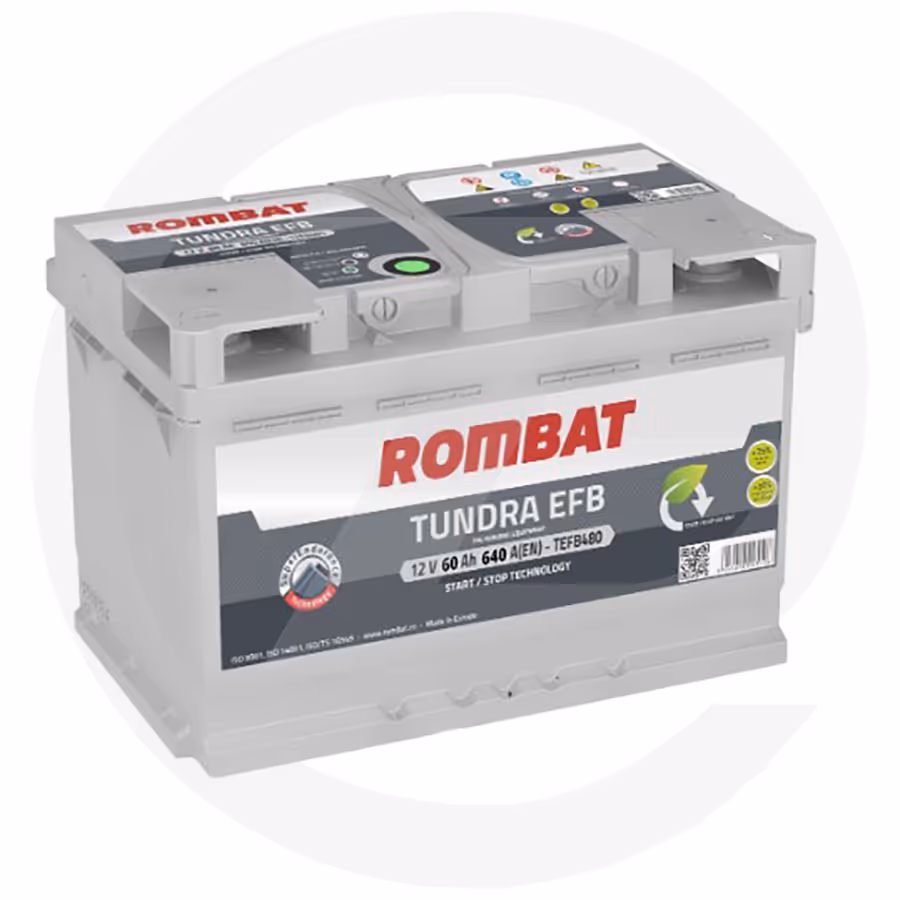 Batterie de démarrage 12 v - 60 ah - cca (en) 640 a