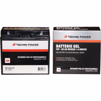 Batterie gel 20 ah type nh1220 + a droite