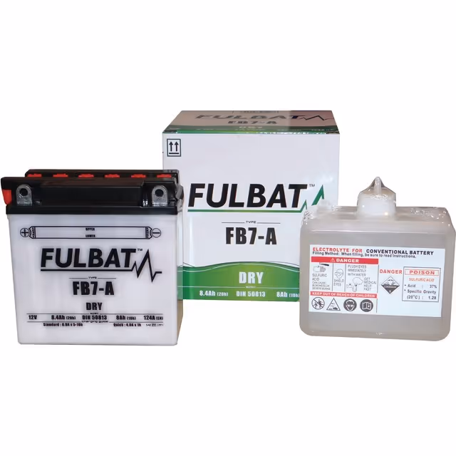 Batterie type yb7-a + a gauche avec pack acide