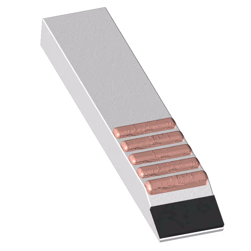 Bec de déchaumeur Agricarb à souder 300x60x30mm avec recharge Carbure