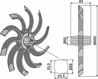 Becker | Roue houe - droite