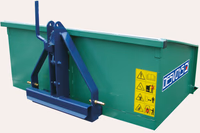 Benne 3 points Desvoys avec basculement central 2m 0040+0310 Origine