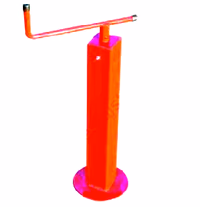 Béquille 1200 Kg avec manivelle horizontale 500 mm