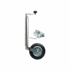 Béquille à roue, Ø Tube mm 42mm - avec fixation 150kg