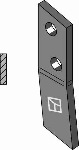 Bergmann | Couteau pour épandeur à fumier - gauche