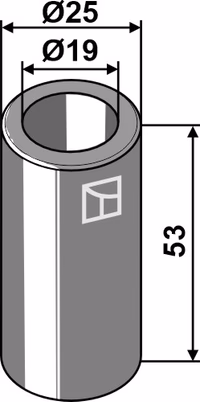 Berti | Entretoise 53xØ19xØ25