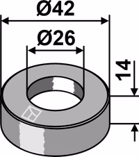 Berti | Rondelle Ø42x14xØ26