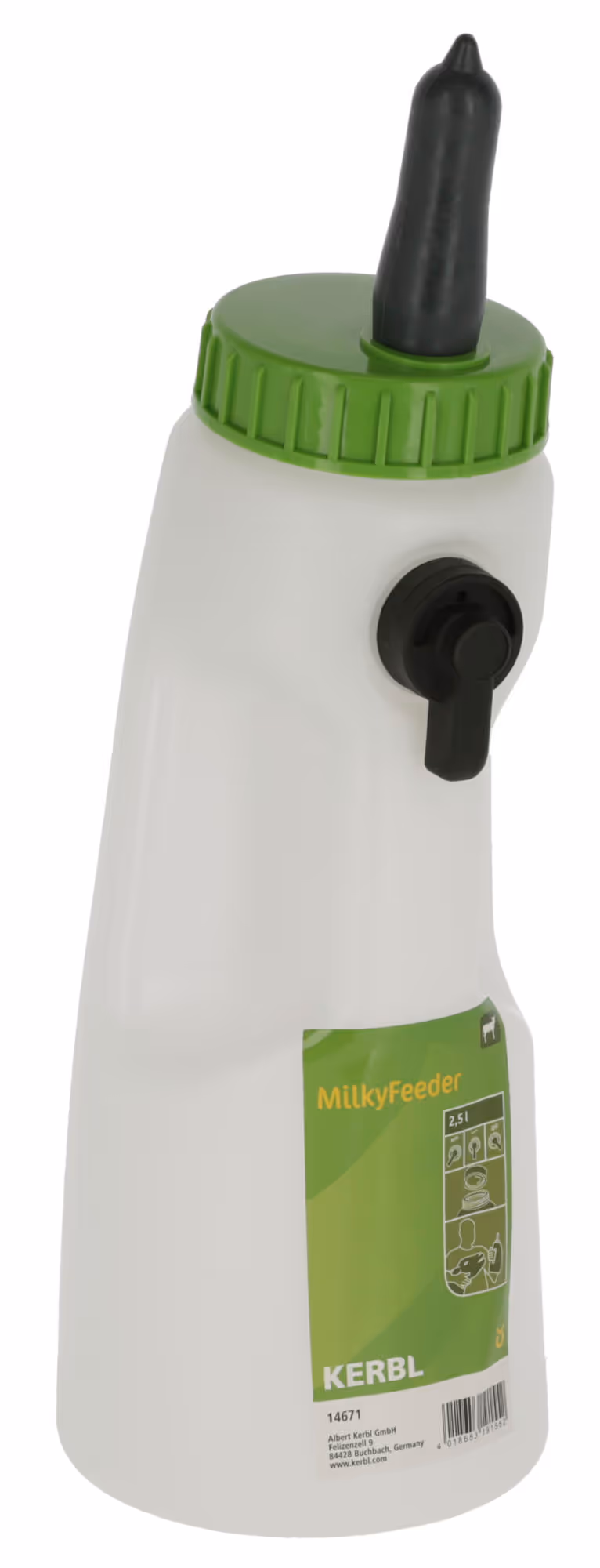Biberon à veau MilkyFeeder 2,5l avec tétine, clapet 3 niv