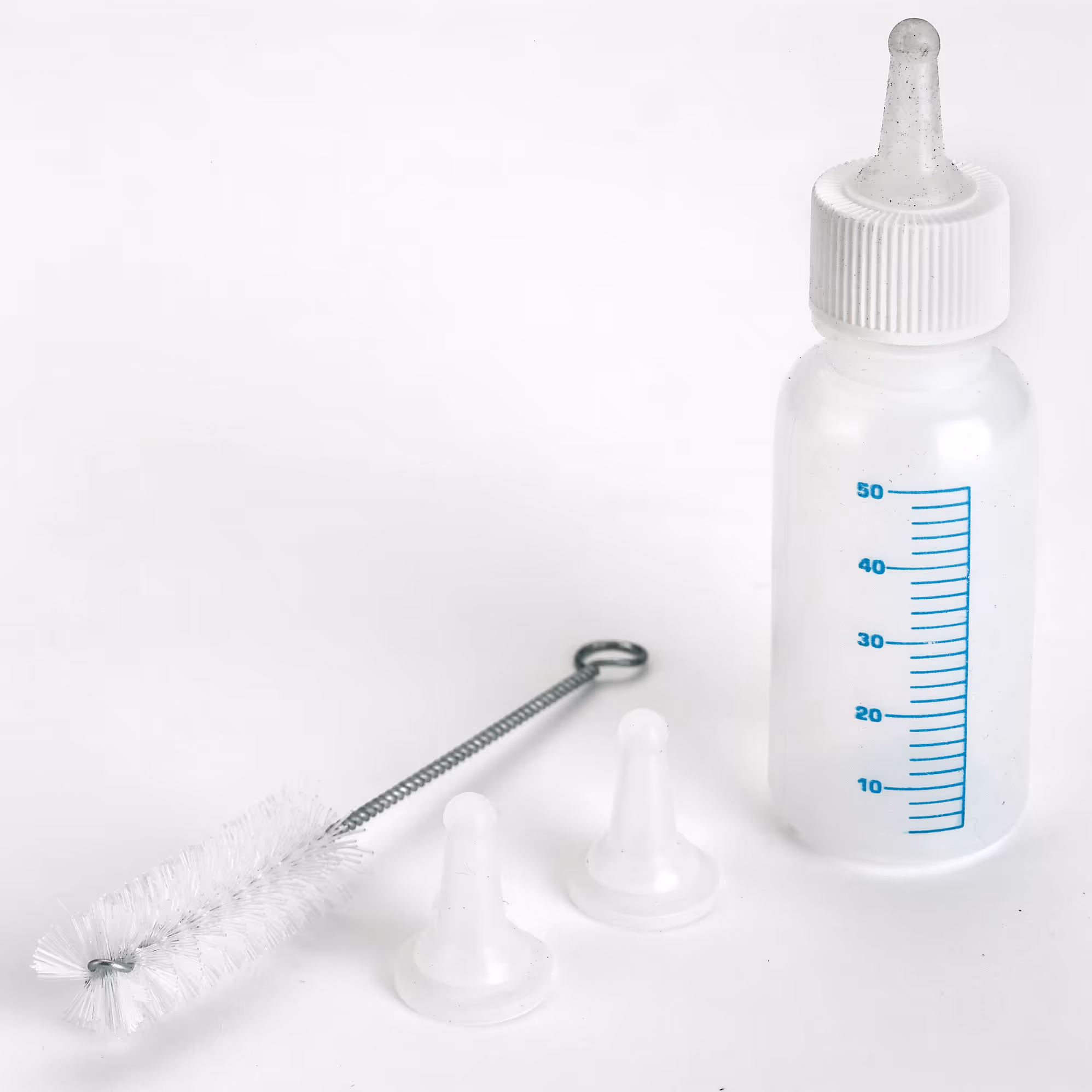 Biberon Milky 50ml, 2 tétines + 1 brosse